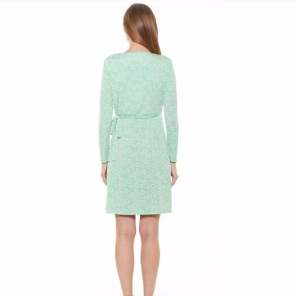 Alexia Admor Amelia Textured Dairy Print Wrap Dress Mint Green Nordstrom S NWT - Picture 2 of 7